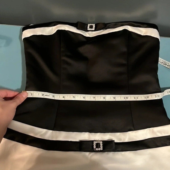 Scott McClintock Y2K strapless color block formal dress - Picture 9 of 9